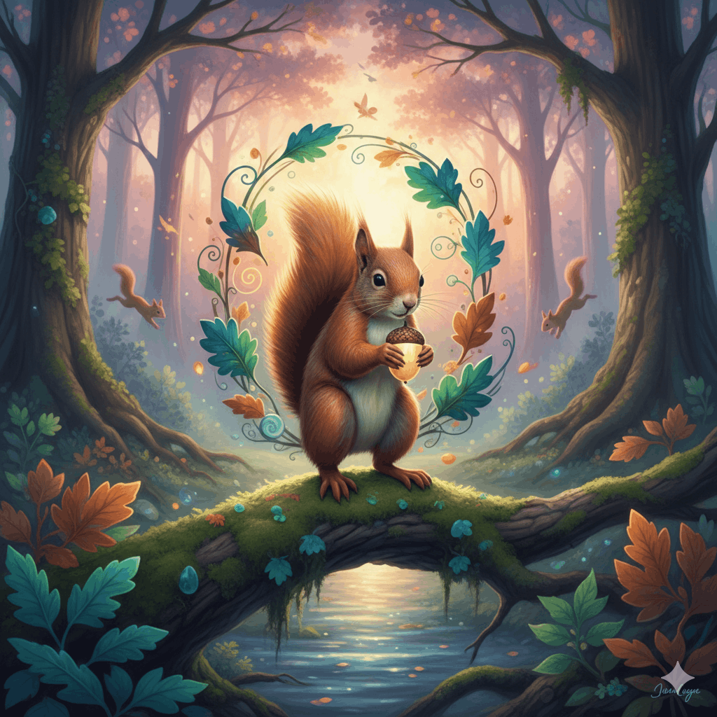 Krafttier Eichhörnchen – Spirituelle Bedeutung und Symbolik