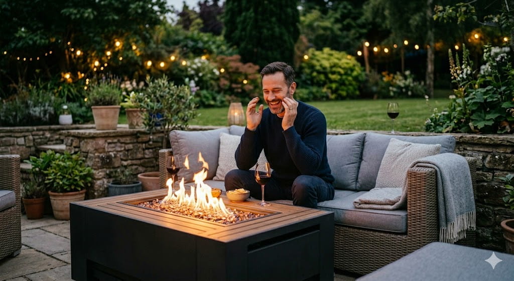 Feuertisch Outdoor Lounge für mehr Wohngefühl im Garten 2