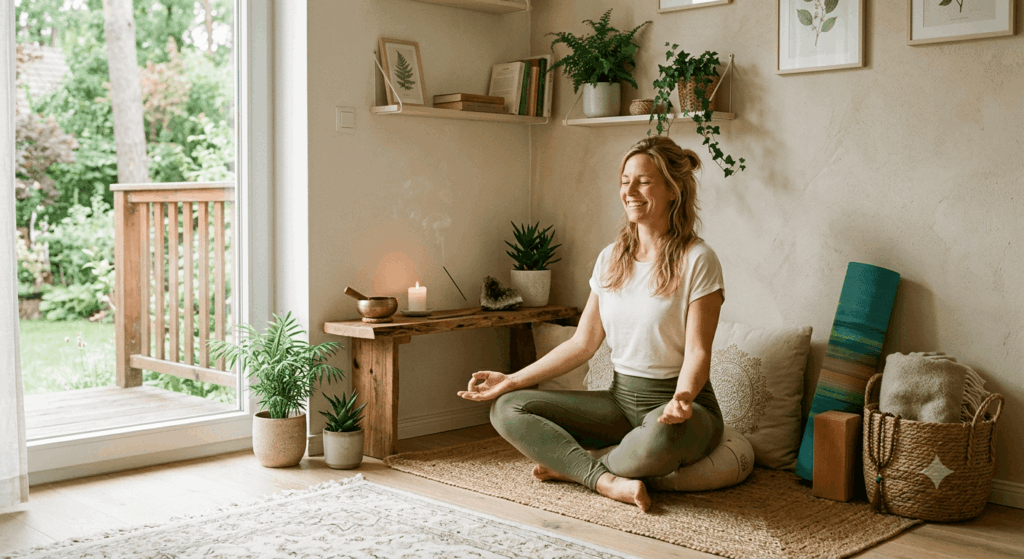 Meditationsecke und Yoga-Ecke einrichten 2026 Ideen für mehr Ruhe, Achtsamkeit und Wohlbefinden